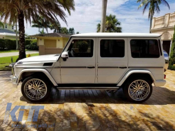 Rear Bumper with Running Boards suitable for Mercedes G-Class W463 (1989-2017) G63 G65 Design-image-6034283