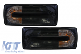 Rear Bumper with Taillights Smoke suitable for Mercedes G-Class W463 (1989-2017) G63 G65 Design-image-6072295