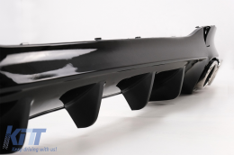 Rear Diffuser and Exhaust Tips suitable for Mercedes CLA X118 Shooting Brake C118 Coupe Sport Line (2019-up) CLA45S Design Aerodynamic Package-image-6090640