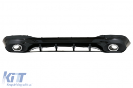 Rear Diffuser and Exhaust Tips with Front Grille suitable for Mercedes CLA X118 Shooting Brake C118 Coupe Sport Line (2019-up) CLA35 GT-R Design-image-6080474