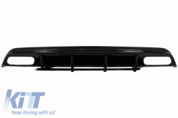 Rear Diffuser Black Edition with Muffler Tips suitable for Mercedes A-Class W176 (2012-2018) A45 Facelift Design-image-6028047