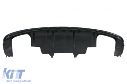 Rear Diffuser Double Outlet with Exhaust Muffler Tips suitable for Audi Q5 8R Facelift (2009-2016) only S-Line Bumper-image-6076699