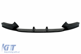 Rear Diffuser Double Outlet with Front Spoiler Lip and Side Skirts Add-on Lip Extensions suitable for BMW 2 Series F22 F23 (2013-) M Performance Design Piano Black-image-6077008