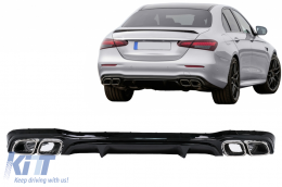 Rear Diffuser suitable for Mercedes E-Class W213 Facelift Sedan (2020-Up) E63 Design-image-6089021