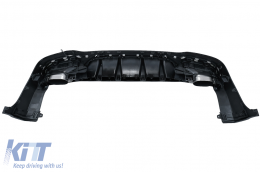 Rear Diffuser with Black Exhaust Muffler Tips suitable for Mercedes GLC SUV X253 Facelift (2020-up) GLC63 Design Night Package-image-6084545