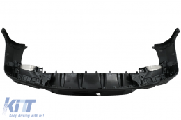 Rear Diffuser with Black Exhaust Muffler Tips suitable for Mercedes GLC SUV X253 Facelift (2020-up) GLC63 Design Night Package-image-6084547