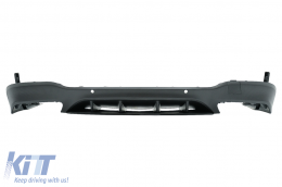 Rear Diffuser with Exhaust Muffler Tips suitable for Mercedes GLC X253 SUV (2015-07.2019) Night Package Design-image-6073332