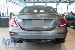 Rear Diffuser with Exhaust Tips suitable for Mercedes E-Class W213 (2016-2019) E53 Design Night Package-image-6057273