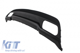 Rear Diffuser with Exhaust Tips Tailpipe Package Black suitable for Mercedes A-Class W176 (2012-up) Sport Pack-image-6003408