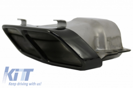 Rear Diffuser with Muffler Tips Black suitable for Mercedes A-Class W176 (2012-2015) A45 Facelift Design-image-6028070