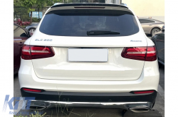 Rear Roof Spoiler Wing Add-on suitable for Mercedes GLC X253 SUV (2015-2021) Piano Black-image-6109850