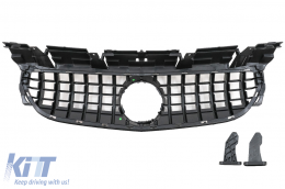 Reja Para Mercedes SLC R172 Facelift 16-19 GT-R Panamericana Look Negro brillante-image-6090203