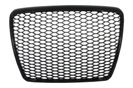 Rejilla delantera Badgeless para Audi A6 4F 4F2 C6 04-11 RS Diseño Negro-image-6016919