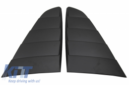 Rejillas clásicas ventana para Ford Mustang Mk6 VI 15-19 Negro mate PFT Look-image-6047024