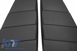 Rejillas clásicas ventana para Ford Mustang Mk6 VI 15-19 Negro mate PFT Look-image-6047026