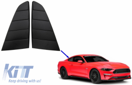 Rejillas clásicas ventana para Ford Mustang Mk6 VI 15-19 Negro mate PFT Look-image-6048339