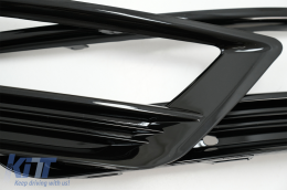 Rejillas Laterales Parachoques para VW Golf VII 7 13-17 R-Line Design Negro Brillo-image-6074214