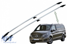 Roof Rails suitable for Mercedes V-Class W447 (2014-Up) Long Wheelbase (LWB) Aluminium-image-6069585