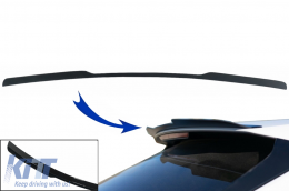 Roof Spoiler Cap suitable for Audi Q8 SUV (2018-up) Sport Design Piano Black Add-On - RSAUQ8V1MX