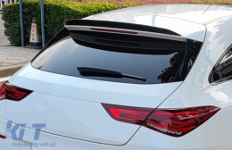 Roof Spoiler Cap suitable for Mercedes CLA X118 Shooting Brake (2019-Up) Piano Black-image-6101450