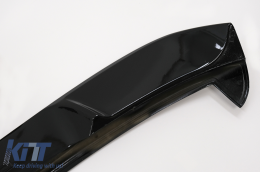 Roof Spoiler Cap suitable for Seat Leon 5F Mk3 5 Doors Hatchback (2012-2019) Piano Black-image-6095878