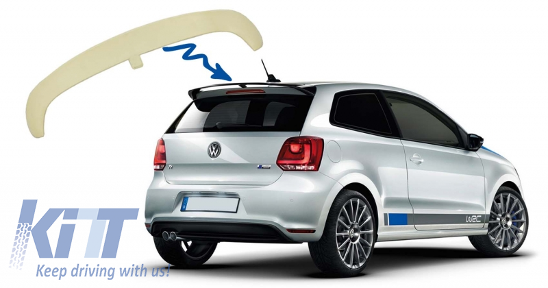 Vw Volkswagen Polo R And Polo Cross Wrc Look Rear Roof Spoiler New | My ...