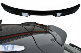 Roof Spoiler Wing suitable for Audi A6 C7 4G Avant (2011-2015) Piano Black Add-On - TSAUA64GAV