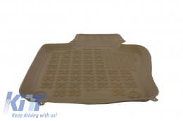 Rubber Car Floor Mats Beige suitable for BMW X3 E83 (2004-2010)-image-6004111