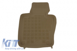 Rubber Car Floor Mats Beige suitable for BMW X3 E83 (2004-2010)-image-6004112