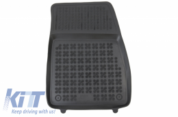 Rubber Car Floor Mats Black suitable for Ford Fiesta MK7 (2017-up) Ecosport II (2012-) Ford Puma (2019-)-image-6031904