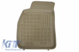 Rubber Floor Mat Beige suitable for AUDI A4 B6 B7 (11.2000-10.2007)-image-6039464