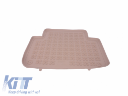 Rubber Floor Mat Beige suitable for Audi Q7 I 4L (2005-2015)-image-5999419