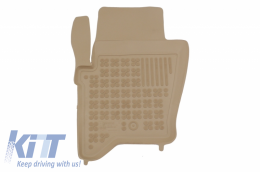 Rubber Floor mat Beige suitable for Land Range Rover Discovery 3 & 4 (2004-2016)-image-6047886