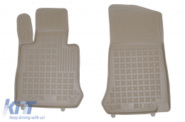 Rubber Floor Mat Beige suitable for Mercedes GLC X253 (2015-2018) X253 Facelift (2020-up) GLC Coupe C253 (2015-2018) C253 Facelift (2020-up)-image-6084041