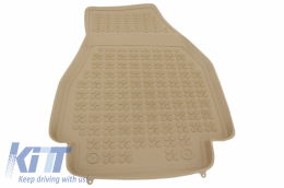 Rubber Floor Mat Beige suitable for RENAULT Megane II (2002-2009)-image-6040719