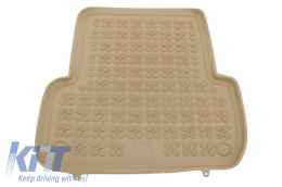 Rubber Floor Mat Beige suitable for RENAULT Megane II (2002-2009)-image-6040720