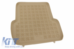 Rubber Floor Mat Beige suitable for RENAULT Megane II (2002-2009)-image-6040721