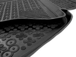 Rubber Floor Mat Black suitable for Mercedes C-Class W205 Limousine S205 Station Wagon (2014-)-image-5997549