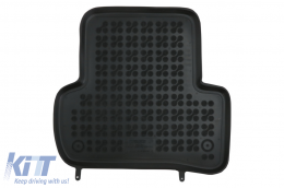 Rubber Floor Mat Black suitable for Mercedes C-Class W205 Limousine S205 Station Wagon (2014-)-image-5999536