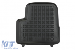 Rubber Floor Mat Black suitable for Opel Corsa F VI (2019-) Peugeot 208 II (2019-)-image-6069750