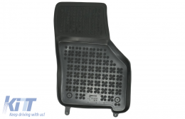 Rubber Floor mat Black suitable for VW GOLF VIII system Mild Hybrid (2019-up)-image-6078387