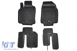 Rubber Floor Mats Black suitable for MAZDA CX9 (2007-2015) - 200809