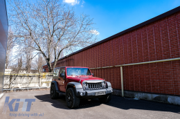 Running Boards Side Steps suitable for Jeep Wrangler Rubicon JK (2007-2017) 2 Doors Retro Design-image-6080606