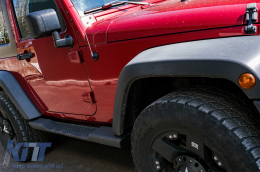 Running Boards Side Steps suitable for Jeep Wrangler Rubicon JK (2007-2017) 2 Doors Retro Design-image-6080607