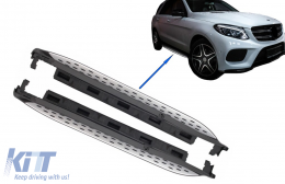 Running Boards Side Steps suitable for Mercedes ML (2011-2014) Mercedes GLE W166 (2015-2018)-image-6084590