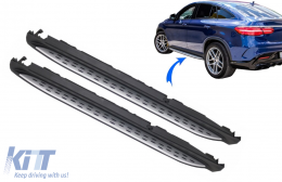 Running Boards Side Steps suitable for Mercedes GLE Coupe C292 (2015-2019)-image-6081835