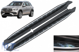 Running Boards Side Steps suitable for Mercedes GLE W167 (2019-up) with LED Courtesy Light-image-6074539