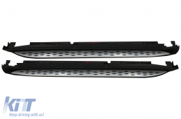 Running Boards suitable for Mercedes GL-Class X166 (2012-2015) GLS-Class Facelift (2016-2018) Side Steps with LED Courtesy Light-image-6018931