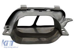 Scarico marmitta per Mercedes A W176 12-18 CLA W117 C117 A45 CLA45 Look Nero-image-6027833