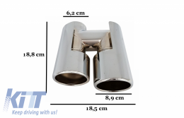 Scarico Tips per BMW E36 E46 E90 E91 E39 E60 E61 F10 F11 E64 F12 F13 F06 X5 E53-image-6053938